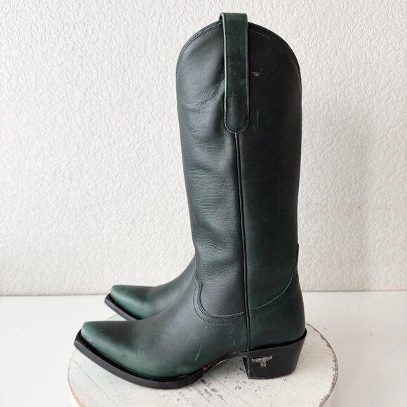Lane EMMA JANE Womens Green Cowboy Boots 5.5 Western Cowgirl Mid Calf Tall - Picture 4 of 11
